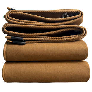 加厚有机硅老帆布遮阳保暖防晒篷布不防水防雨围栏布养殖场卷帘布