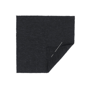 事儿 老黑色汉麻薄针织—55%大麻45%有机棉 带棉籽汗布设计师面料