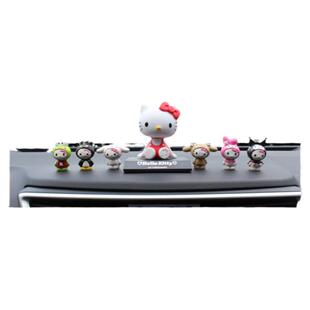 Hello Kitty公仔手办摇头公仔KT猫车饰汽车内饰品摆件装饰玩偶