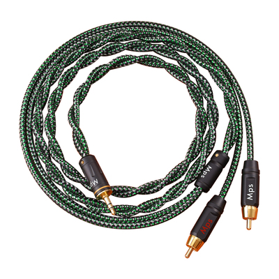 Mps单晶铜一分二音频线