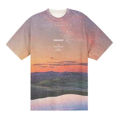 ADER ERROR新款男士落日风景印花圆领短袖T恤银泰百货 301574