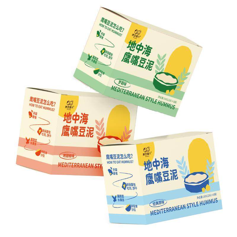 【静初同款】原豆复兴地中海鹰嘴豆泥酱吐司面包沙拉酱高纤早餐