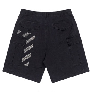 OFF-WHITE™情侣装新款宽松工装短裤酷感潮流斜纹装饰休闲裤