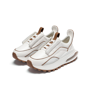 方枪枪同款|BREADTREE面包树 新款悬空设计真皮拼接老爹运动鞋