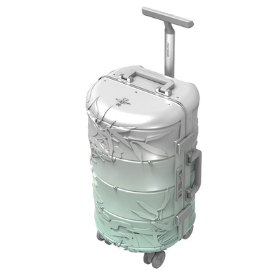 NAKURU新款翠青茶银渐变行李箱