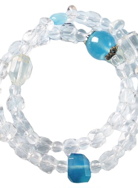 白水晶水晶手串蓝海聚福