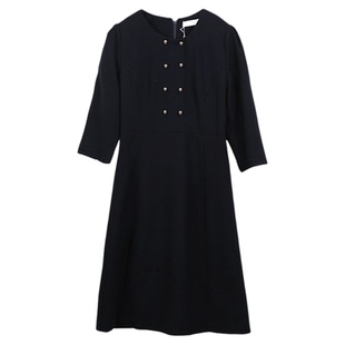 Lavinia 连衣裙基础款双排扣商务通勤职场气质中长款裙子R35L142