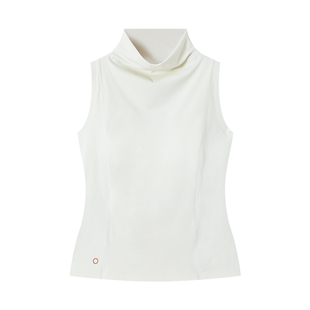 从轻新品无袖自带胸垫一体高领打底背心内搭抗菌修身显瘦上衣百搭