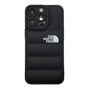 北面羽绒服冬季适用于苹果15ProMax手机壳iPhone14潮牌11男女款12硅胶防摔18保护套16plus情侣13欧美17运动软