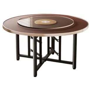 德国进口餐桌圆形大圆桌家用小户型旋转盘圆桌面板单桌面吃饭桌子