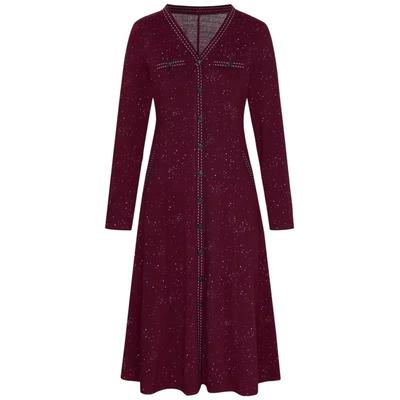 提花连衣裙针织裙秋季