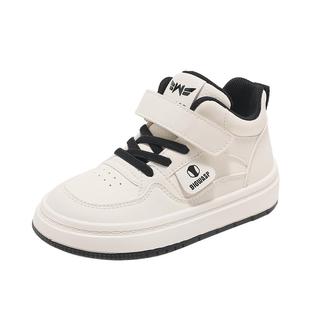 大黄蜂童鞋2025秋季新款儿童高帮板鞋女童百搭小白鞋男童运动鞋子