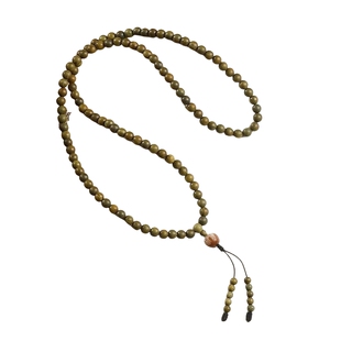 天然绿檀木手串多圈念珠佛珠檀香木多圈文玩手链盘玩手持男女款