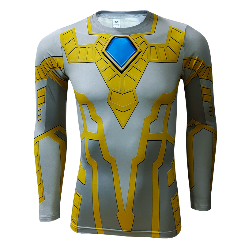 光辉赛罗衣服 奥特曼紧身衣童装圆领T恤速干 黑暗 日冕 无限赛罗