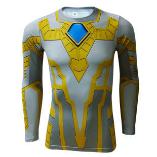 光辉赛罗衣服 奥特曼紧身衣童装圆领T恤速干 黑暗 日冕 无限赛罗