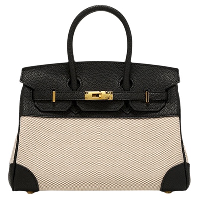 高级感！撞色多容量凯莉包托特包