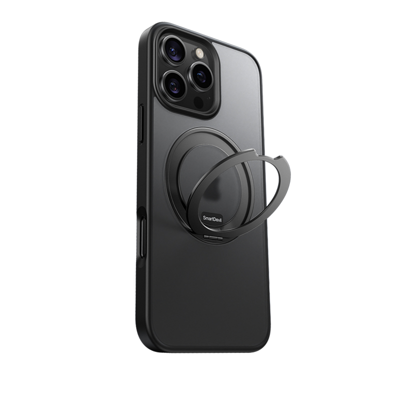 【解压嘀嗒声】闪魔新款支点壳适用苹果16ProMax手机壳iPhone15磁吸防摔14Pro透明保护套13p带支架ip磨砂外壳