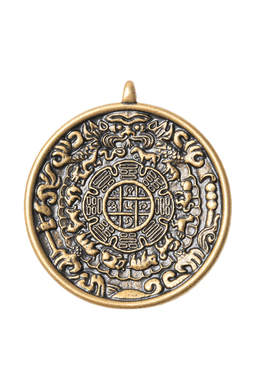 琢匠九宫八卦牌挂件国风包挂配件车载挂坠钥匙扣配饰藏式铜手把件