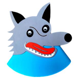 大灰狼头饰幼儿园表演道具儿童帽子狼wolf动物头套运动会面具eva