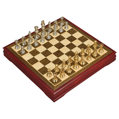 御撰金属国际象棋套装木质西洋棋
