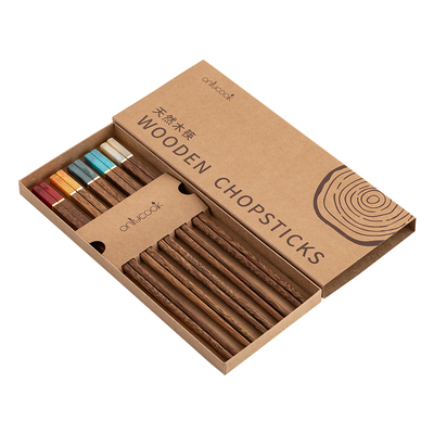 onlycook高档进口抗菌鸡翅木筷子