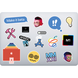适用MacBook机身创意贴纸WWDC开发者大会笔记本ipad贴纸装饰防水