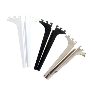 陆居aa柱梯柱不锈钢玻璃木板托黑白色层板托架五金配件支撑架托臂