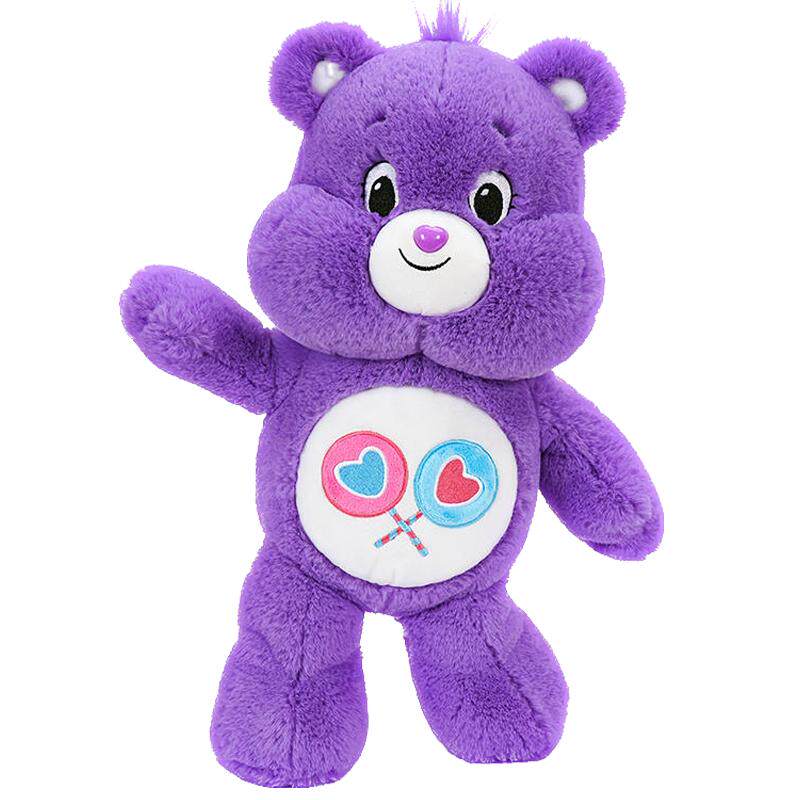 正版carebears爱心小熊公仔彩虹熊欢乐熊毛绒玩偶大号易怒熊娃娃
