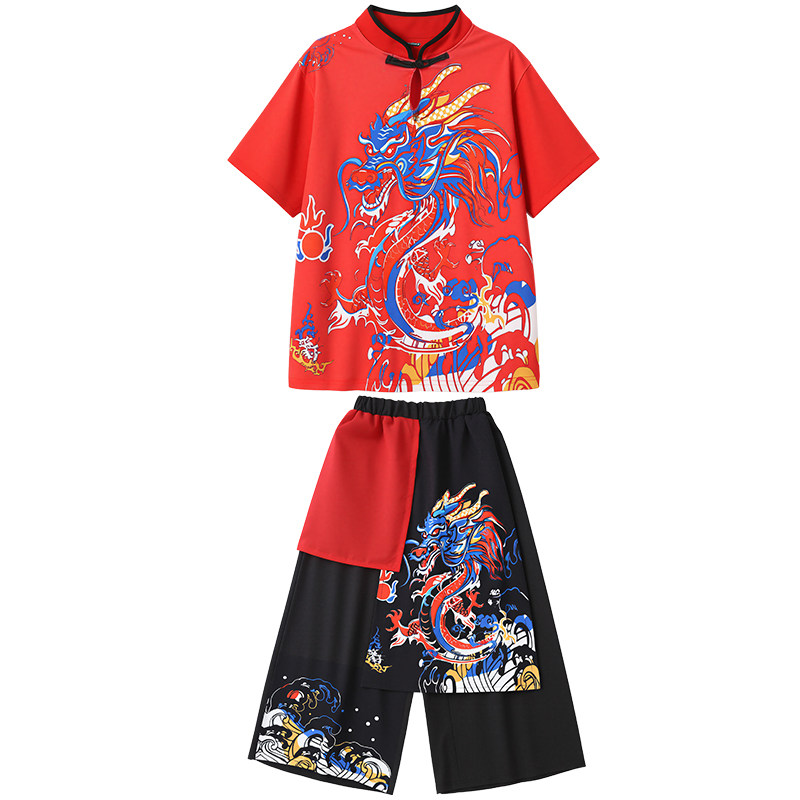 儿童演出服中国风古典扇子舞蹈服