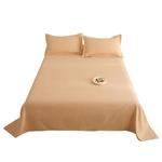 2025年新款纯色床单单件水洗棉1.2米1.5学生宿舍单人双人磨毛被单