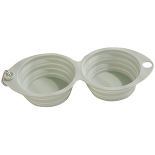 狗狗折叠碗外出喝水碗便携狗碗硅胶宠物碗水粮两用水杯随行遛狗碗