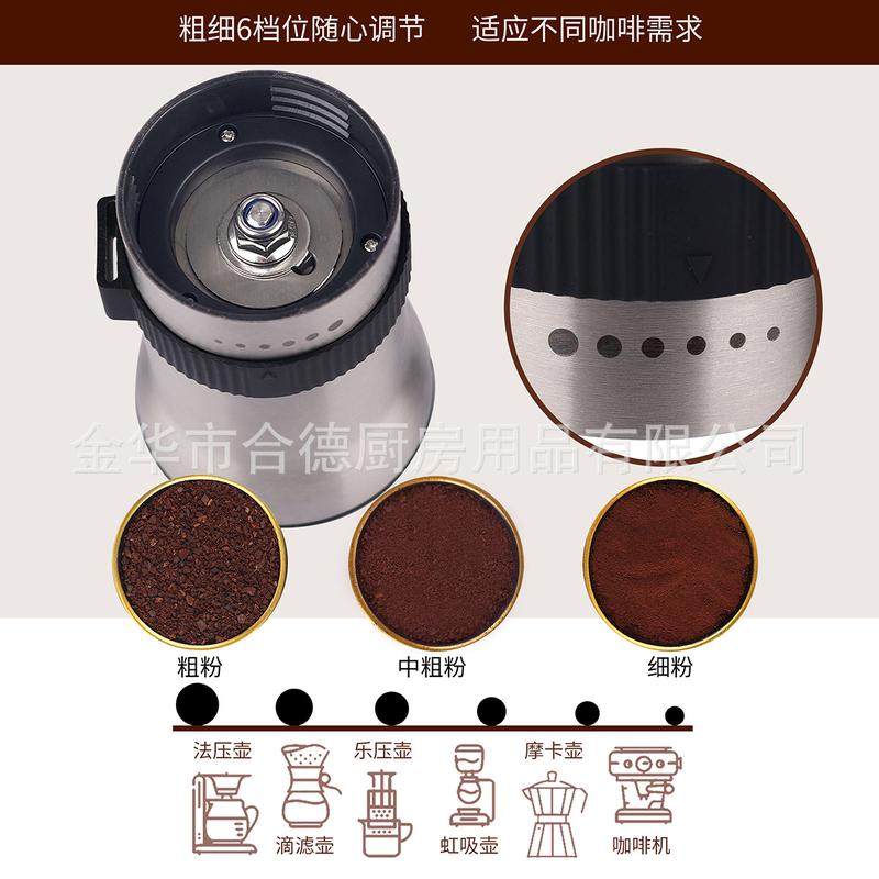 手摇磨豆机不锈钢手摇批发研磨磨不锈钢手摇机磨豆器便携手咖啡机
