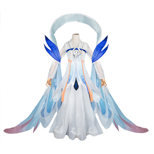 王者荣耀cos服嫦娥后羿如梦令cosplay衣服假发鞋扇古风汉服全套装