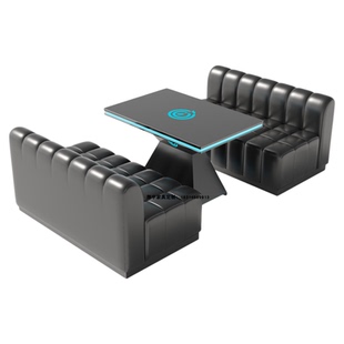 发光酒吧桌椅组合清吧散台小酒馆音乐餐厅livehouse铁艺吧台长桌