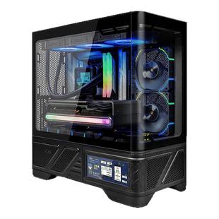 瓦尔基里VK03M海景房机箱双曲面无立柱360水冷MATX电竞电脑液晶屏