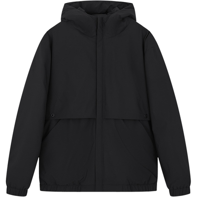 柏品连帽白鸭绒羽绒服男25冬新款时尚通勤防风防钻绒轻便保暖外套