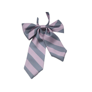 JK新款涤丝条纹大长柄领结领花制服小物配饰个性可爱蝴蝶结免打