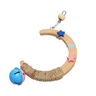 鹦鹉秋千吊环月亮站架虎皮牡丹玄凤站台树枝鹦鹉用品鸟笼配件玩具