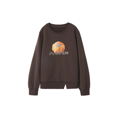 时然大码加绒卫衣微胖mm冬季