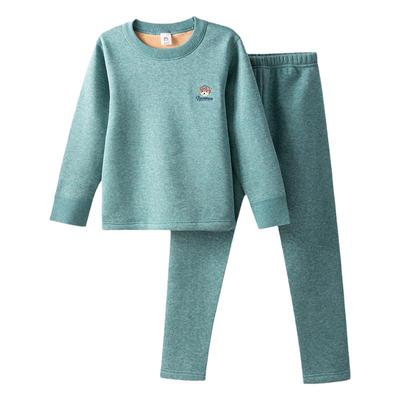 恒源祥男童加绒加厚内衣套装