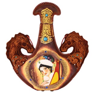 双马头真皮马奶酒内蒙特产奶酒42度750毫升皮囊草原国产白酒送礼