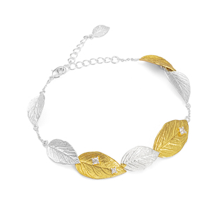 OOAK活山系列月桂叶双色可调节长度手链时尚气质新年礼物