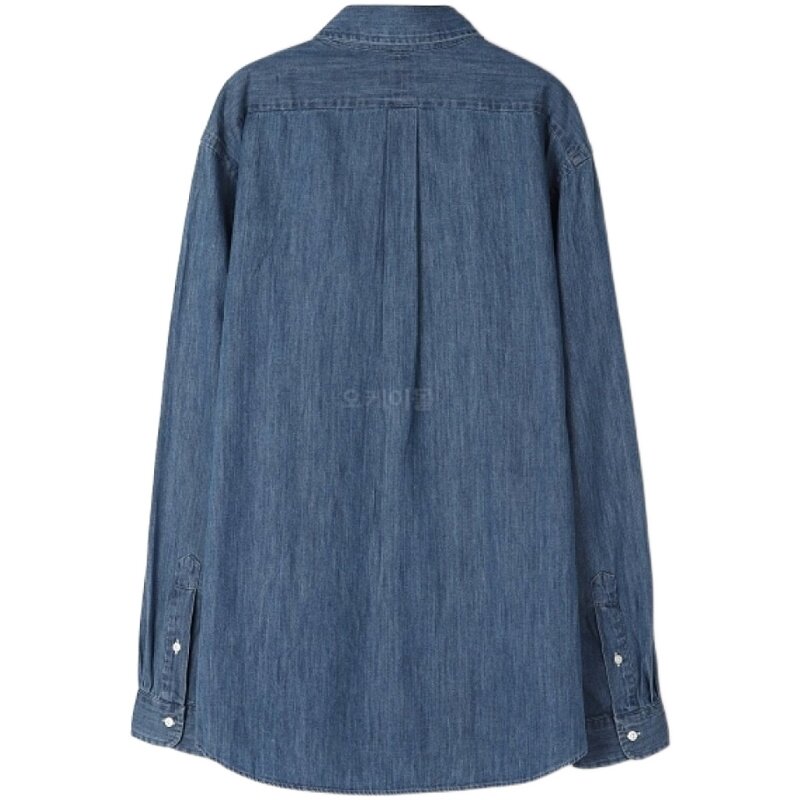 自营｜polo ralphlauren衬衫男士翻领蓝色纯棉时尚710792043001