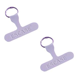 ESCASE 手机挂绳固定卡片硅胶牢固精致手机壳通用背贴夹片可拆卸贴片防丢失结实耐用挂件链手环挂绳配件垫片