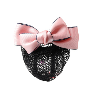 头花女职业粉色韩国东大门发饰护士工作发夹女士盘发网兜饰品头饰