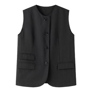 A Memory Inside羊毛马甲女薄款2024年夏季新款休闲简约高级感