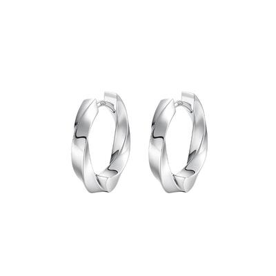 SinceYou莫比乌斯耳环男纯银