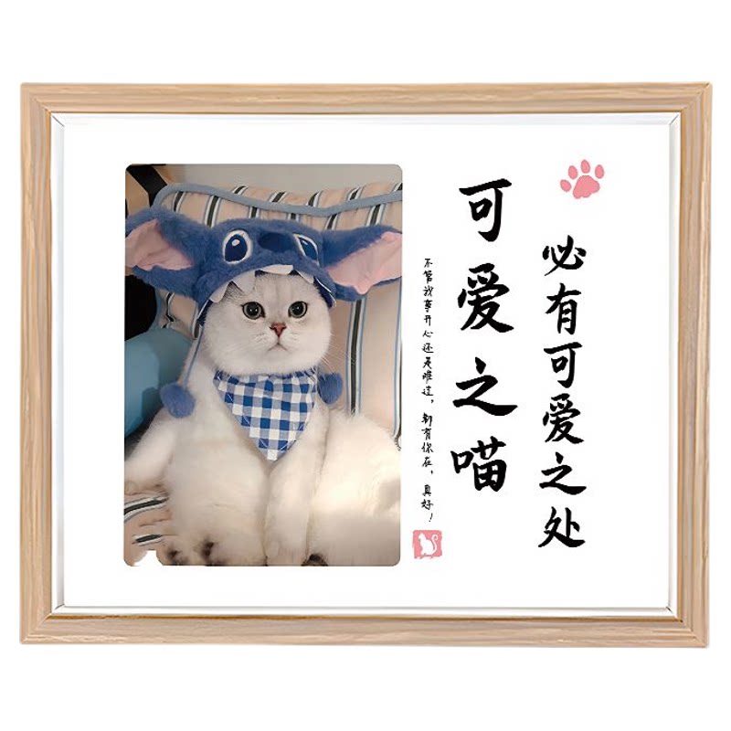 宠物狗狗猫咪陪伴生日纪念相框