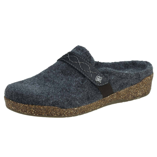 欧美大码40-44码加绒包头女勃肯鞋呢布冬季后配羊毛垫 情侣可外穿