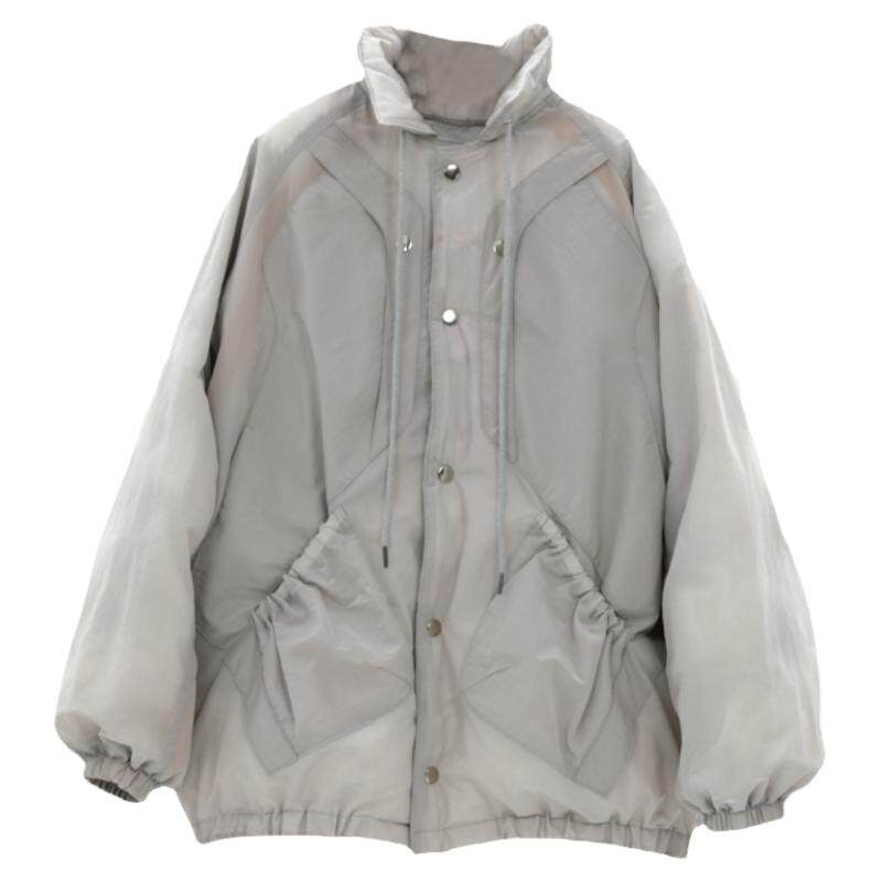 ERROR CODE 半透明口袋面包服加厚青春宽松休闲外套棉服男女秋冬